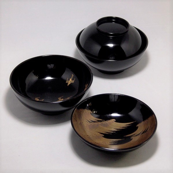 SOLD】象彦 「名取川蒔絵煮物椀 10客組」 | 京都祇園の古美術、古陶磁