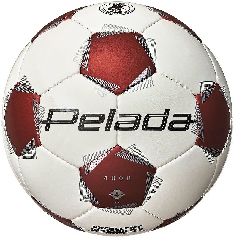 molten モルテン サッカーボール 4号球 ペレーダ4000 白x赤 F4K4000