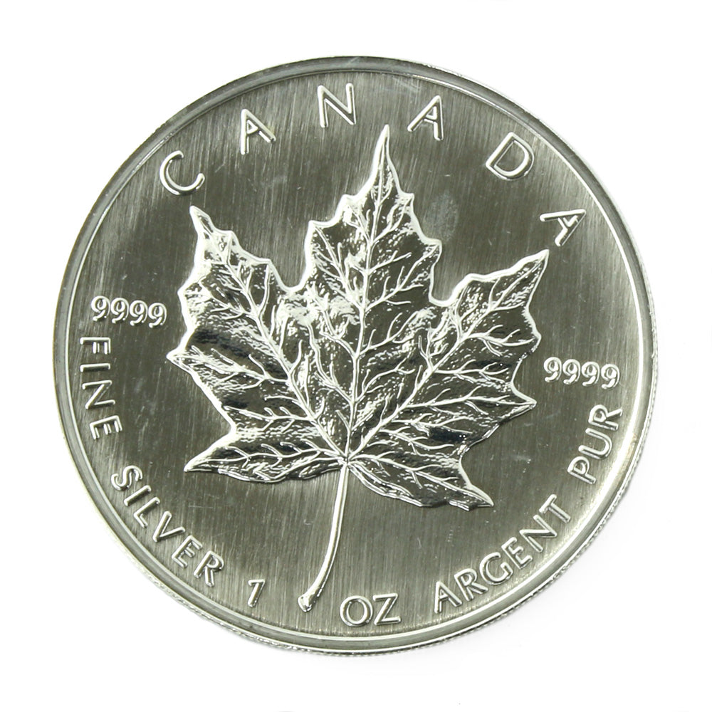1991年 カナダ メイプルリーフ銀貨 5ドル 1991年 カナダ メイプル
