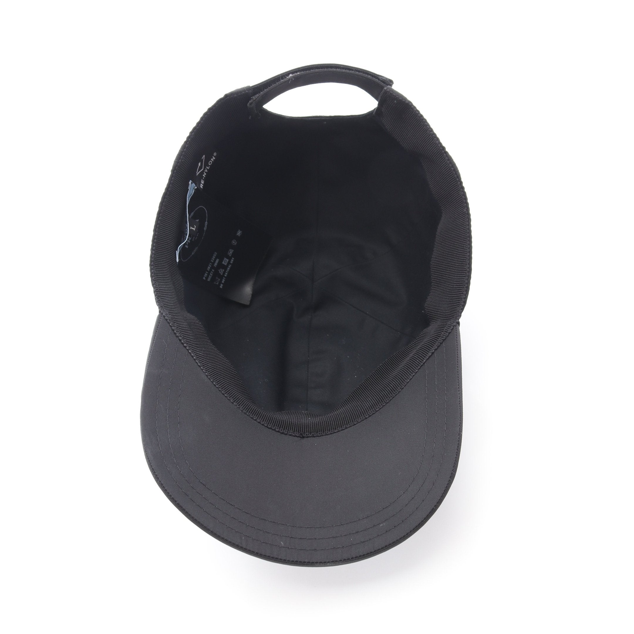 Re-Nylon ベースボール キャップ ナイロン ブラック 三角プレート