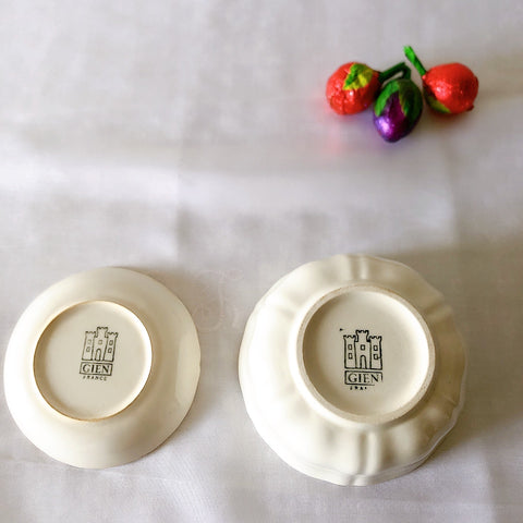 GIEN ジアン ラヴィエ 前菜用皿セット 白 B フランスアンティーク食器
