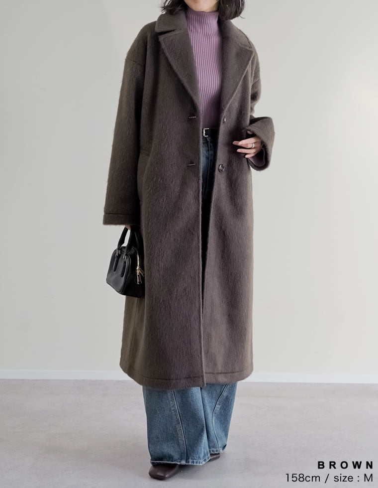 ウールタッチシャギーチェスターコート - ジャケット/アウター通販