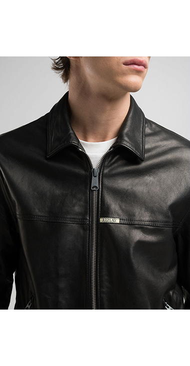 WAXラムレザージャケット｜REPLAY リプレイ公式通販サイト