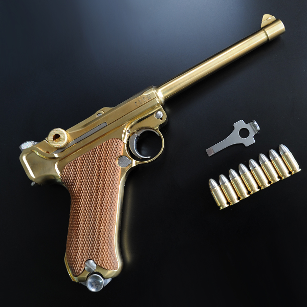 時雨マルシン製 ルガーP－08（6インチ） モデルガン 未発火 美品