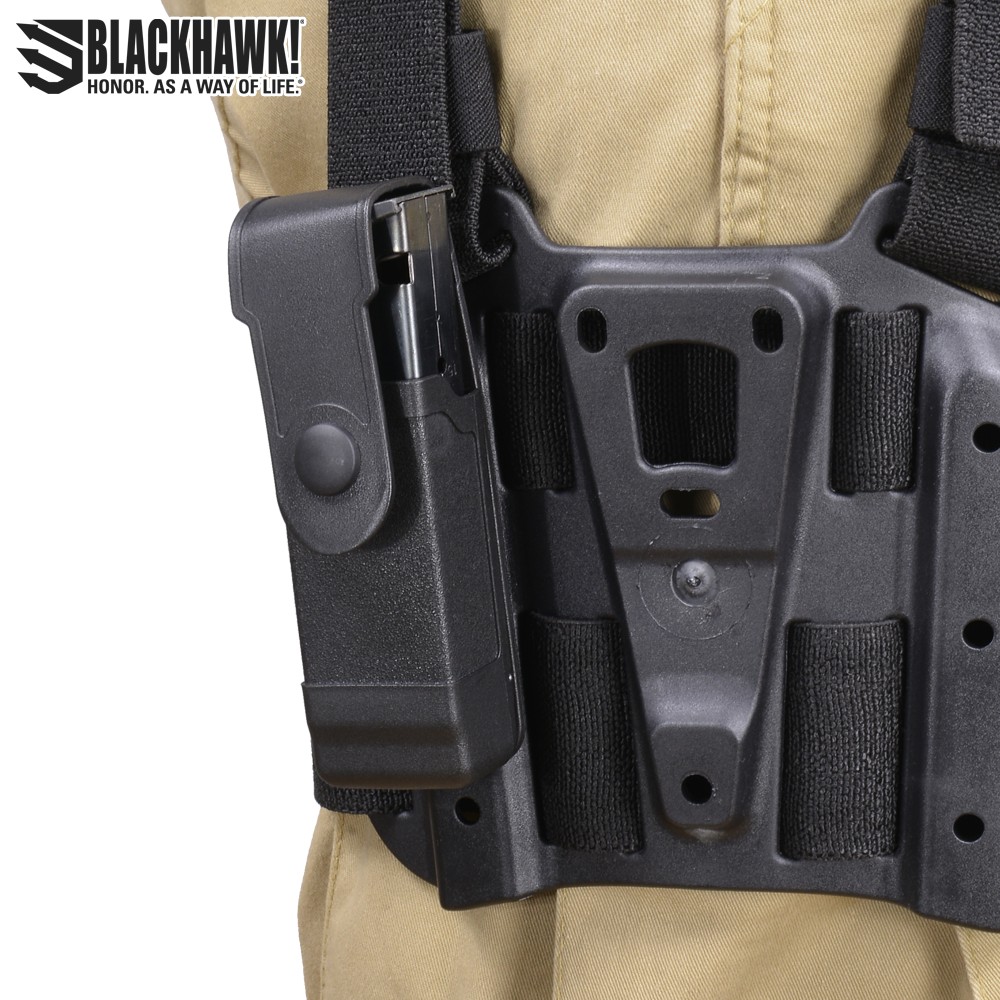 ブラックホーク 実物 ピストルマグポーチ ブラック シングル・ダブル