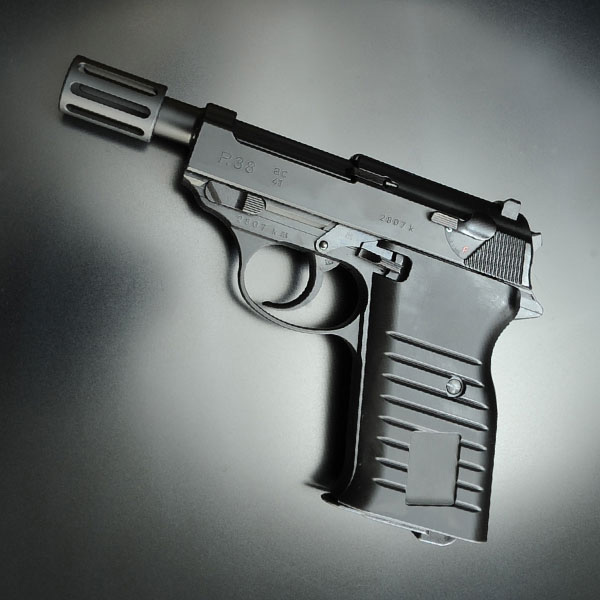 マルゼン P38 Detachable 漆黒のマット ブラック マルゼン】ワルサー