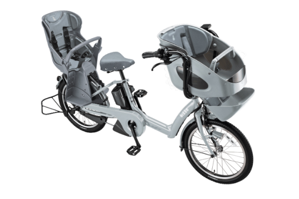 ブリヂストン 電動自転車 前後チャイルドシート付き