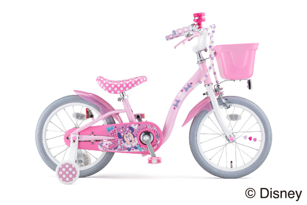 ミニーマウスポルカドットS ides(アイデス) こども用自転車 16インチ