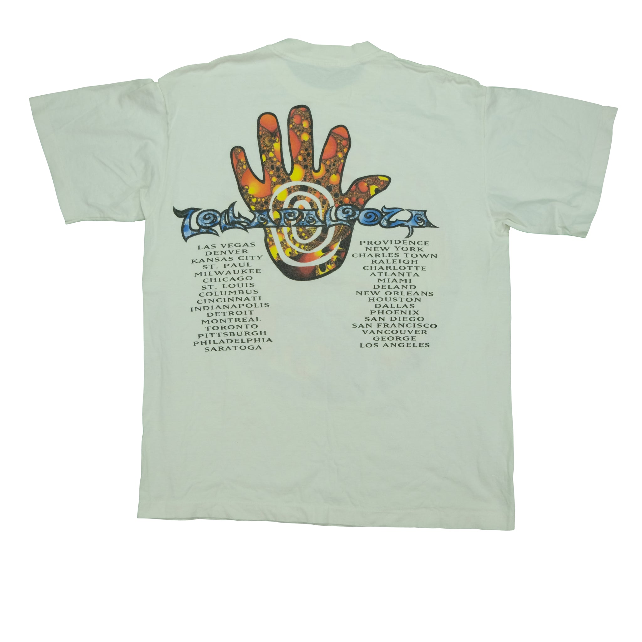 Vintage GIANT Lollapalooza 1994 Music Festival T Shirt 90s White