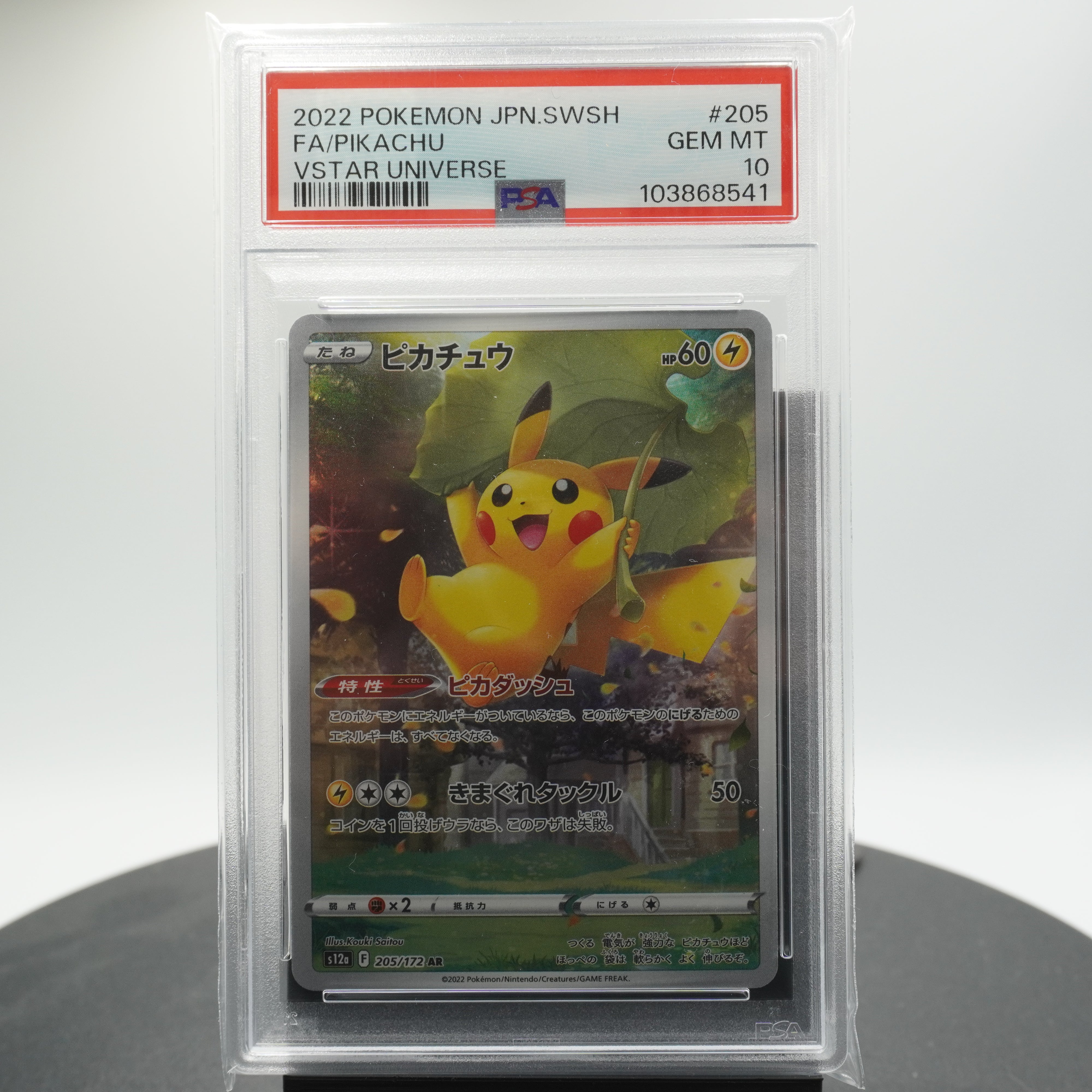 psa10】ピカチュウ AR S12a VSTARユニバース 205/172 Pikachu AR 205