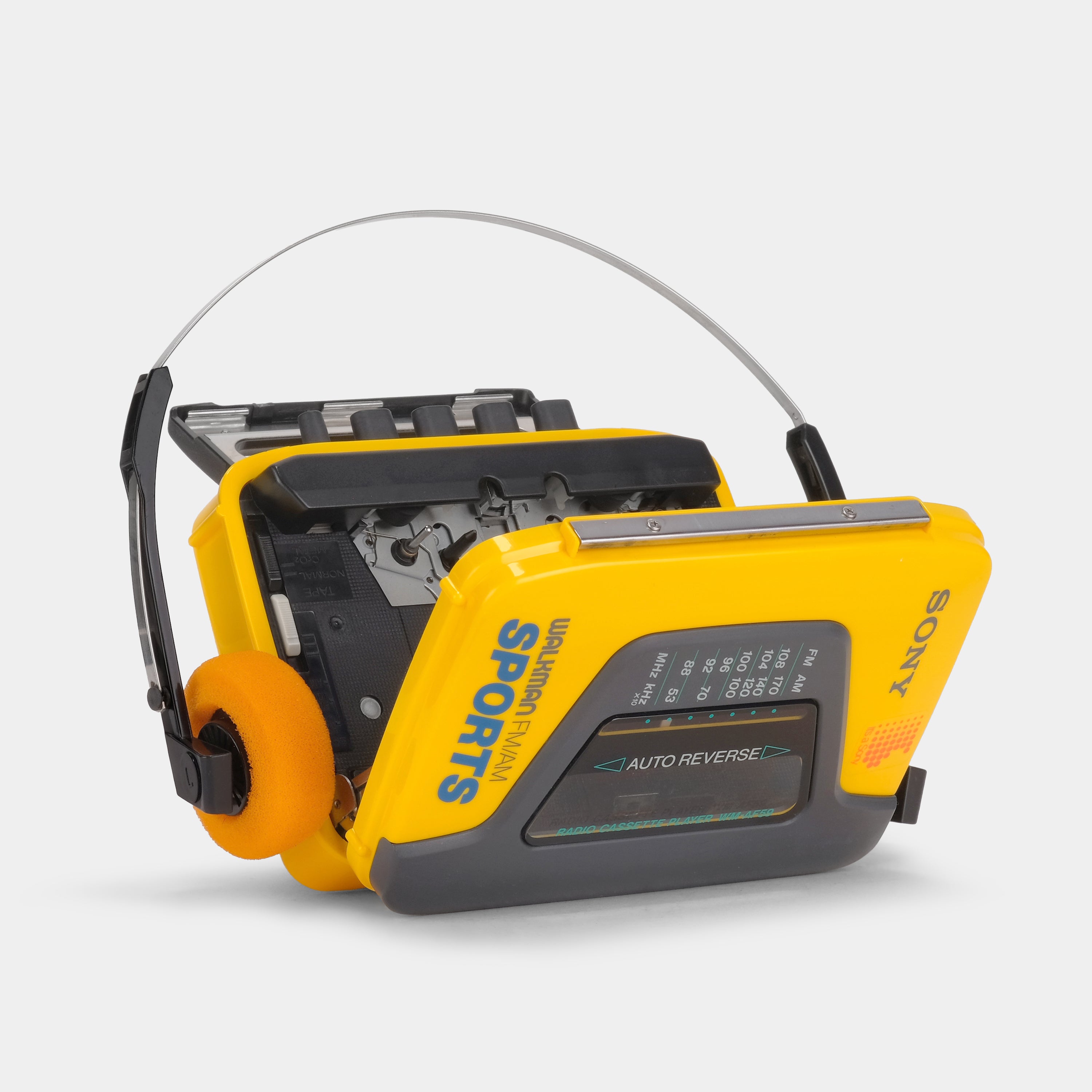 Sony Sports Walkman WM-AF59 Yellow Auto Reverse AM/FM Portable Cassett