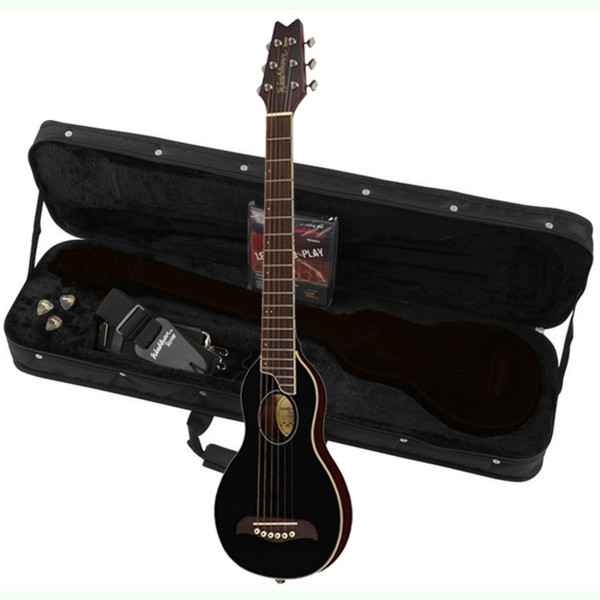 Washburn Rover RO10 Travel Acoustic Guitar, Black - Nearly New at
