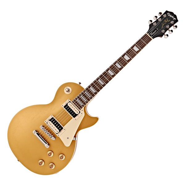 Epiphone Les Paul Classic Worn, Worn Metallic Gold at Gear4music