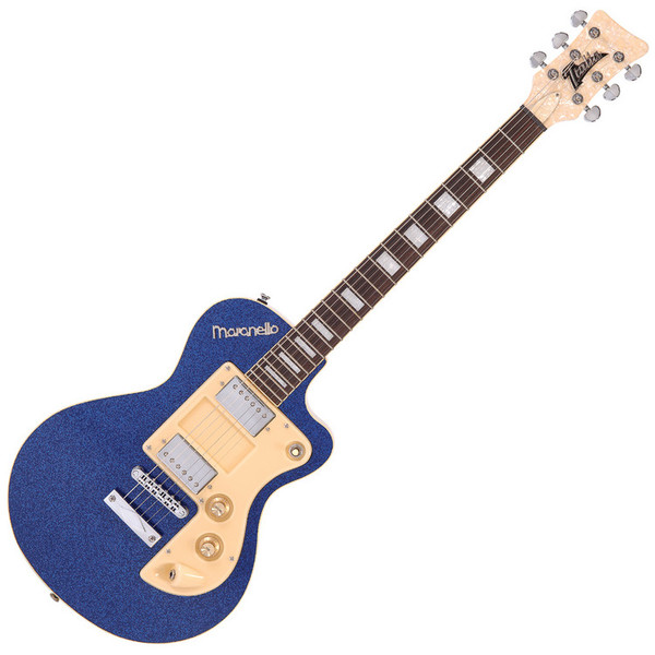 DISC Italia Maranello Classic Electric Guitar, Blue at Gear4music