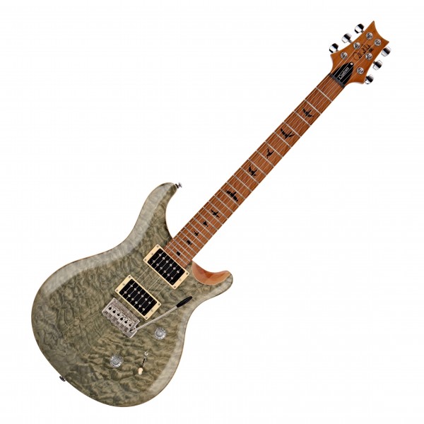 PRS SE Custom 24 Roasted Maple Neck, Trampas Green at Gear4music