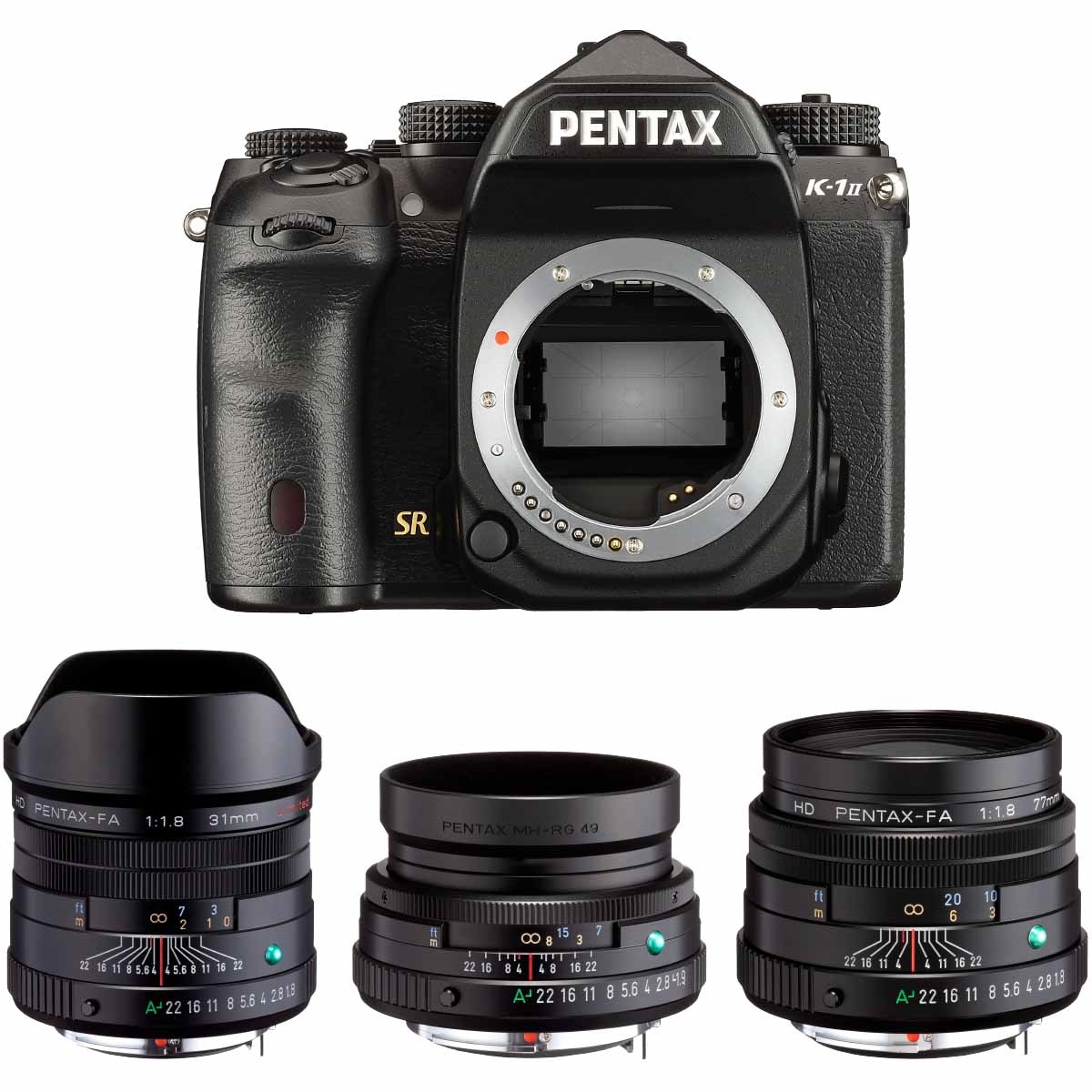 PENTAX K-1 Mark II HD FA Limited ブラック 3本セット | リコー