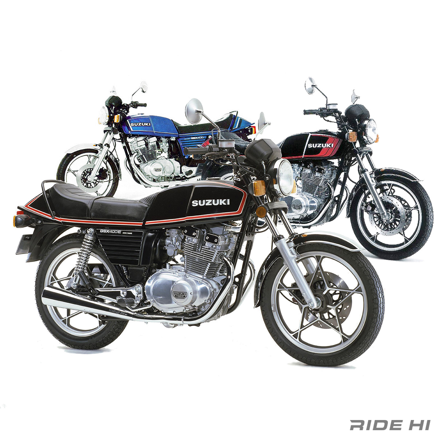 SUZUKI GSX400,250eザリバイクタンク 黒 錆あり GSX250Eザリ