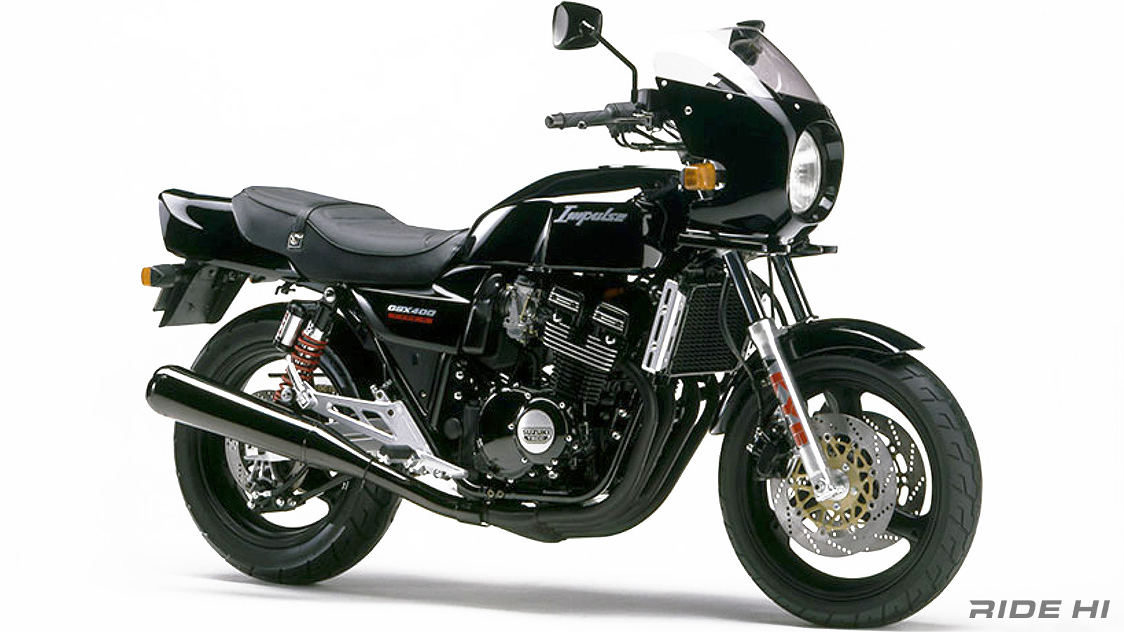 GSX400 インパルスSUZUKI バイクタンク 黒 スズキ（SUZUKI） GSX400