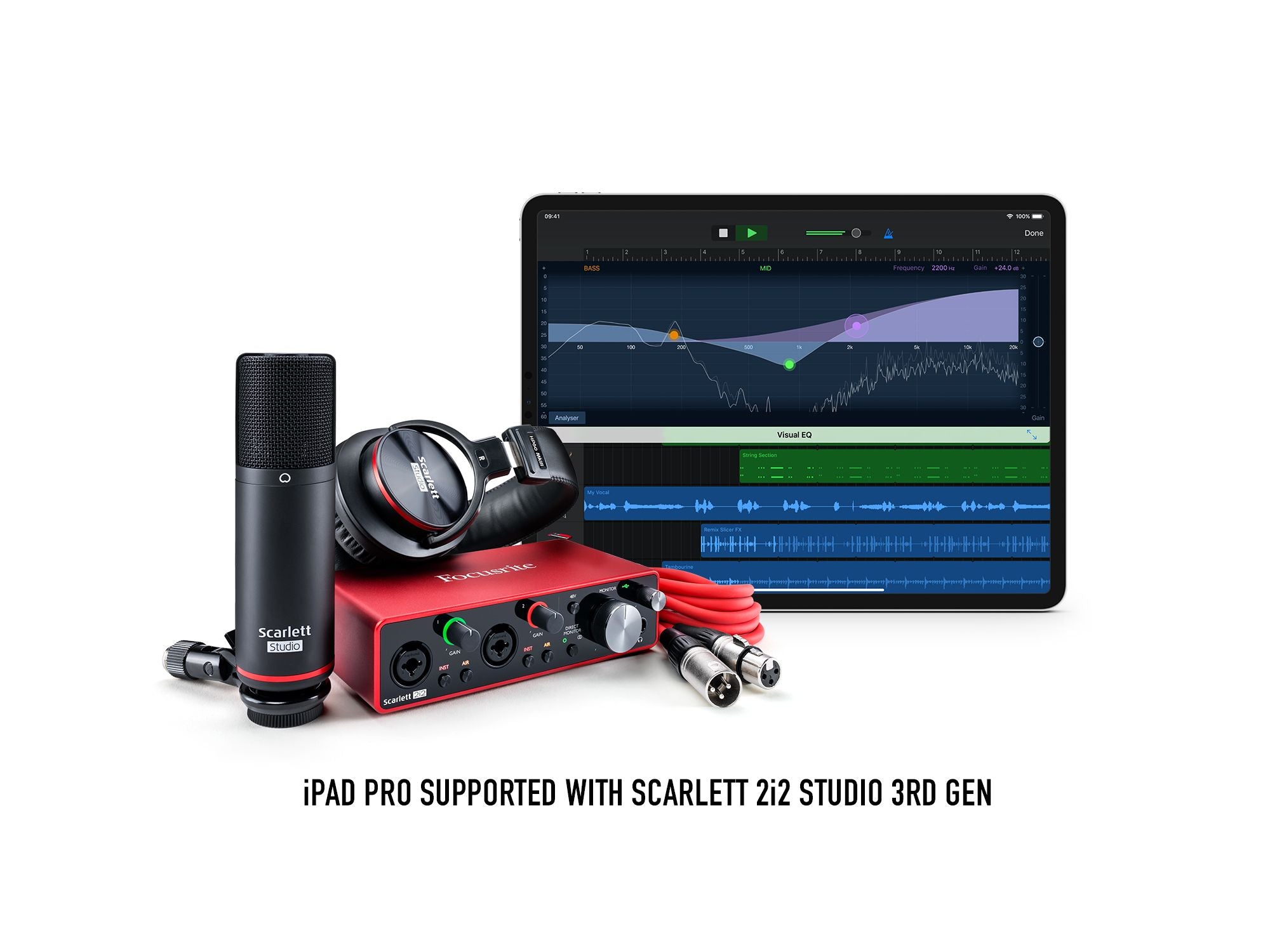 Focusrite Scarlett 2i2 Studio (3rd Gen) USB Audio Interface and