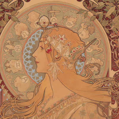 アルフォンス・ミュシャのリトグラフ（石版画） - 19世紀末の