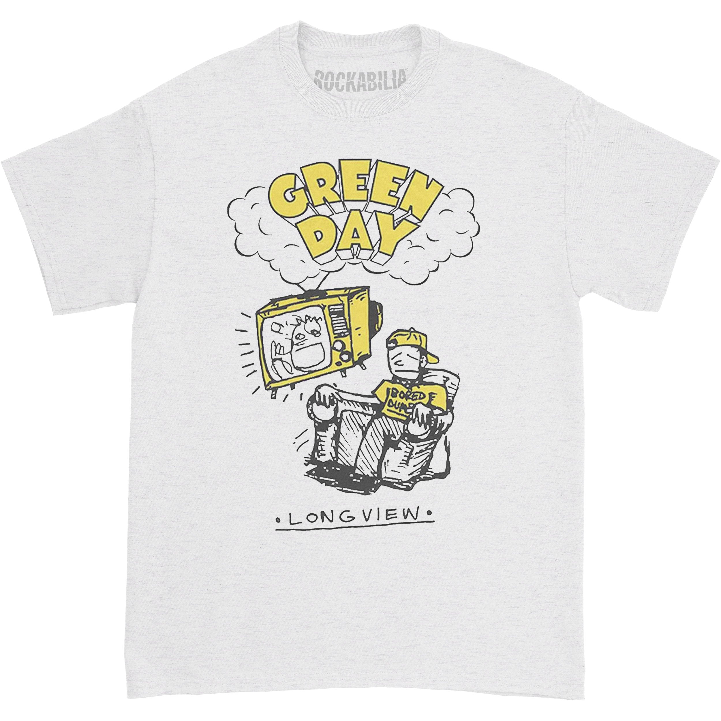 Green Day Longview Doodle Slim Fit T-shirt 428414 | Rockabilia