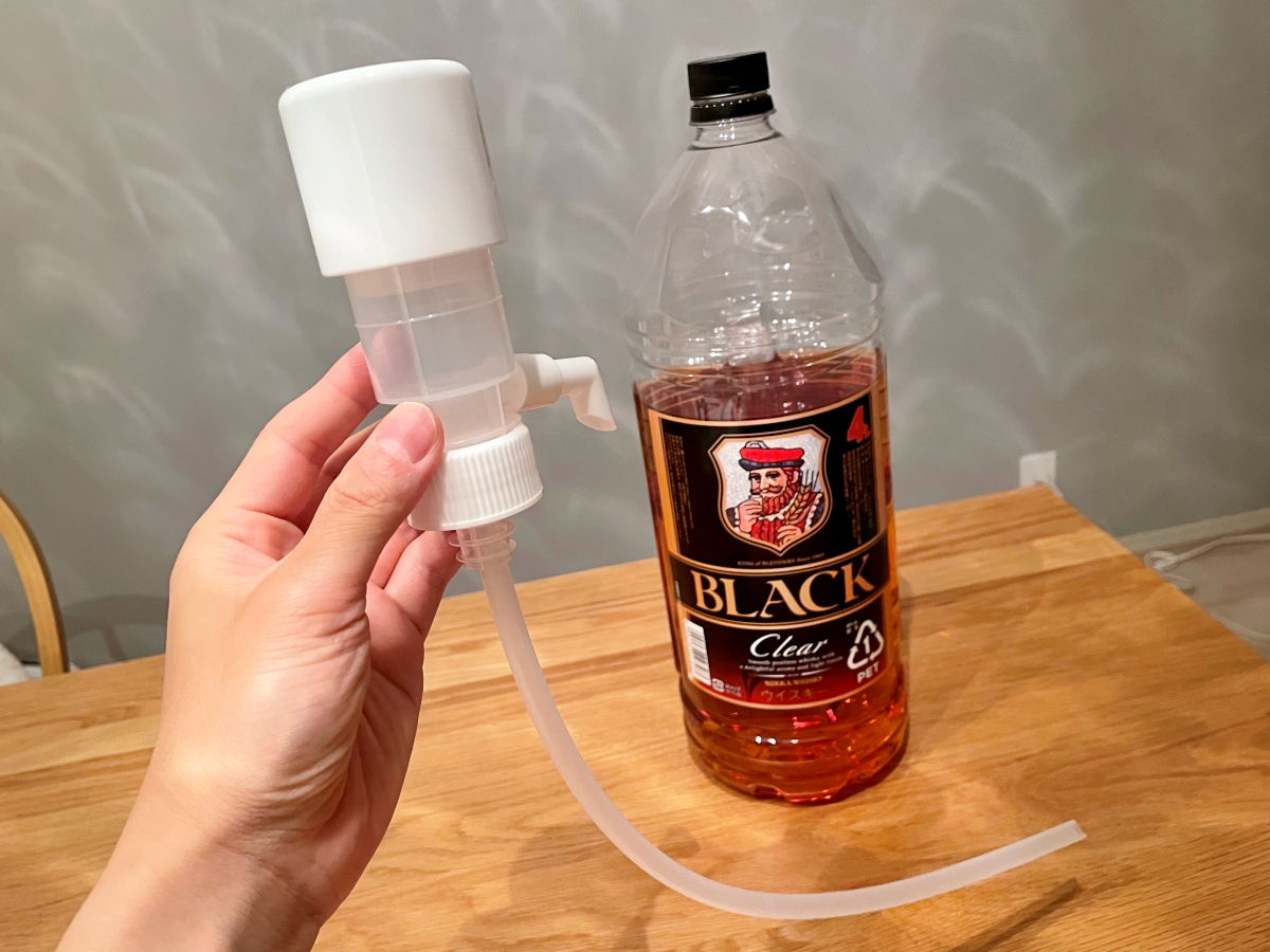 ブラックニッカ 4L 1cs 4本セット ウイスキーディスペンサーポンプ付き