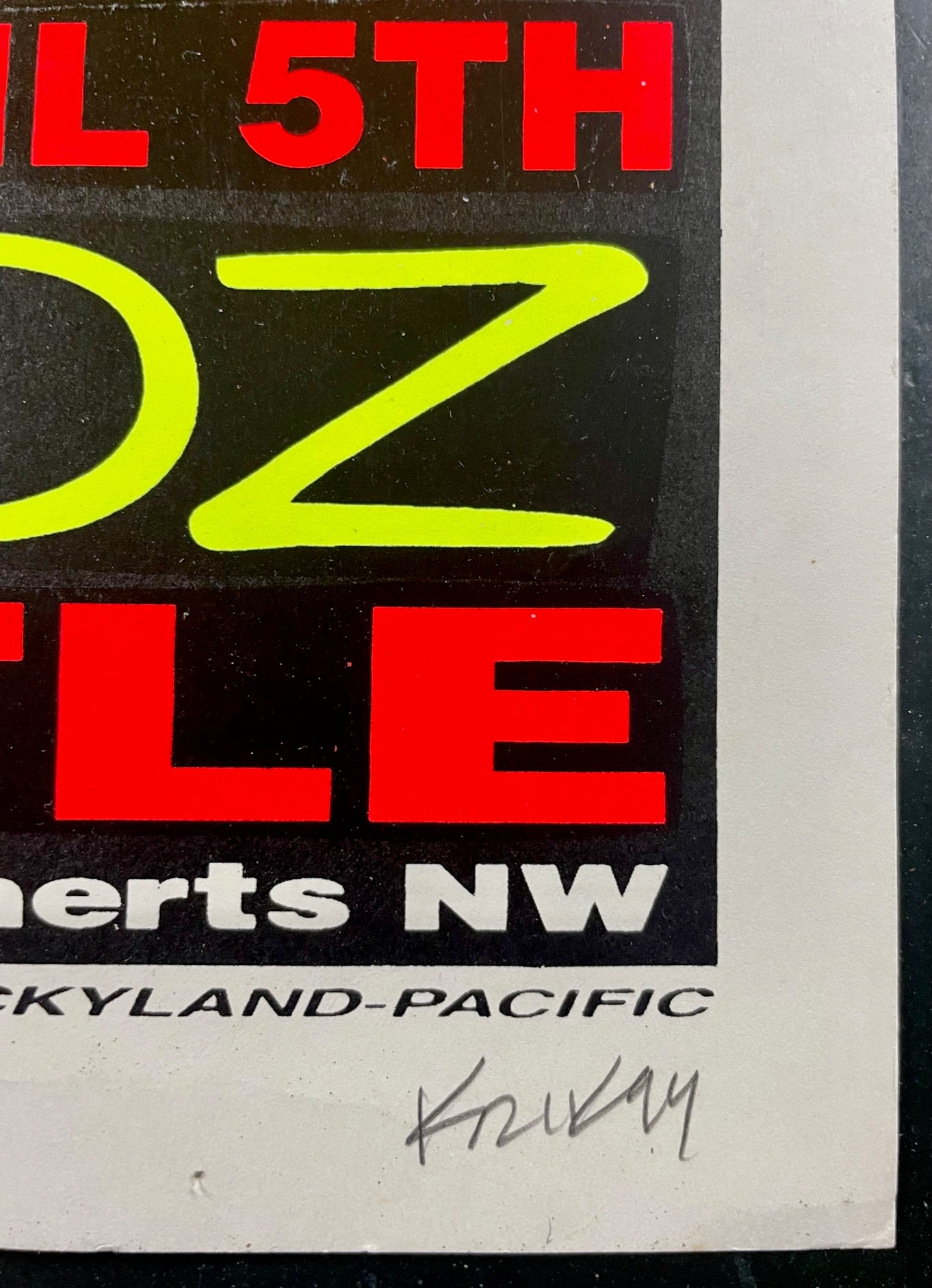 AUCTION - Green Day - Frank Kozik Signed - 1994 Silkscreen Poster