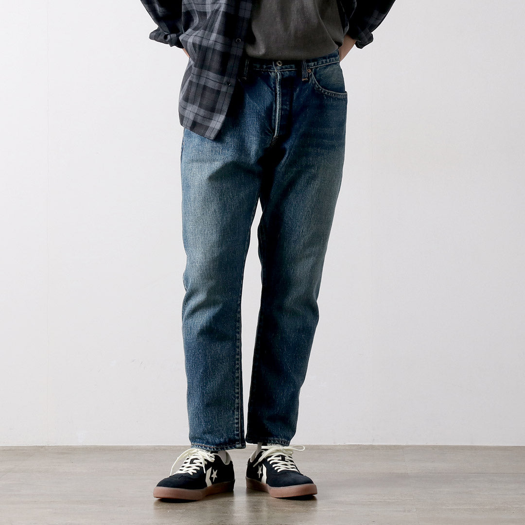 SANCA（サンカ） 15.5オンス デニムテーパード ユーズド 5Pパンツ