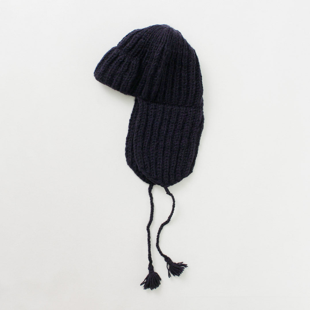 50％OFF】KHA:KI（カーキ） ハンドニット フライトキャップ｜ROCOCO