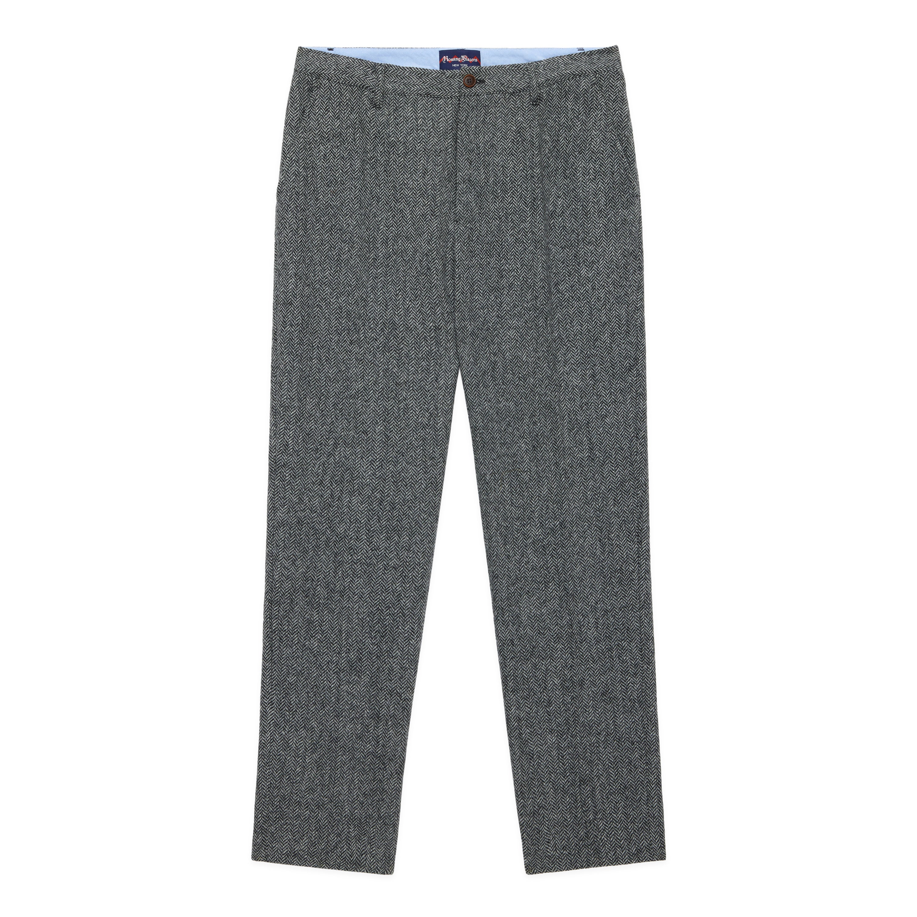 Men's Classic Herringbone Trouser Charcoal – Rowing Blazers