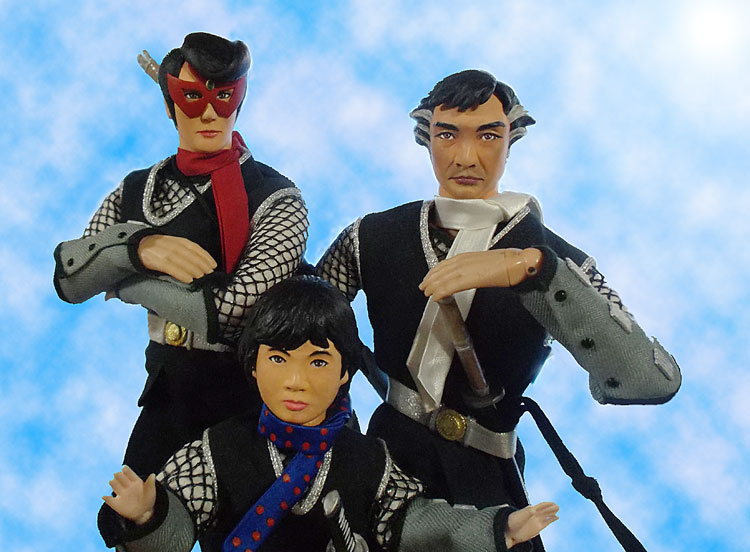 仮面の忍者赤影】フィギュア 赤影 坂口祐三郎 青影 金子吉延／白影 牧冬吉
