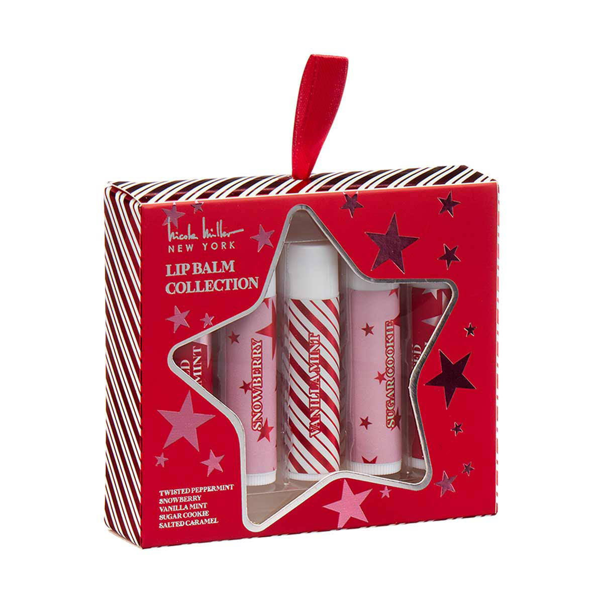 Nicole Miller Holiday Lip Balm Collection, Set of 5