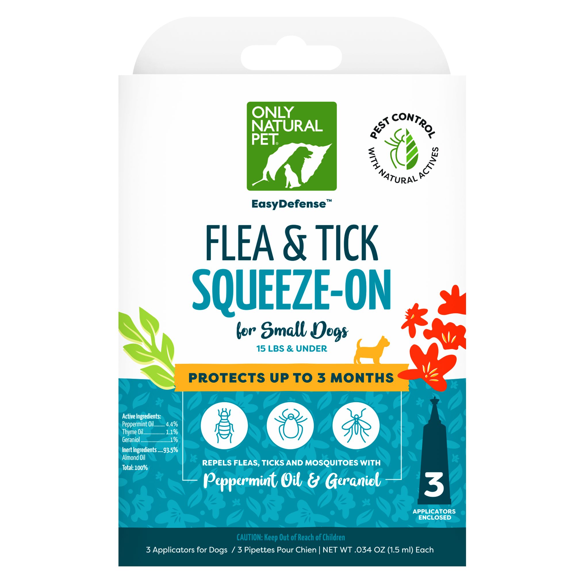 Only Natural Pet® EasyDefense™ Herbal Dog Flea, Tick & Mosquito