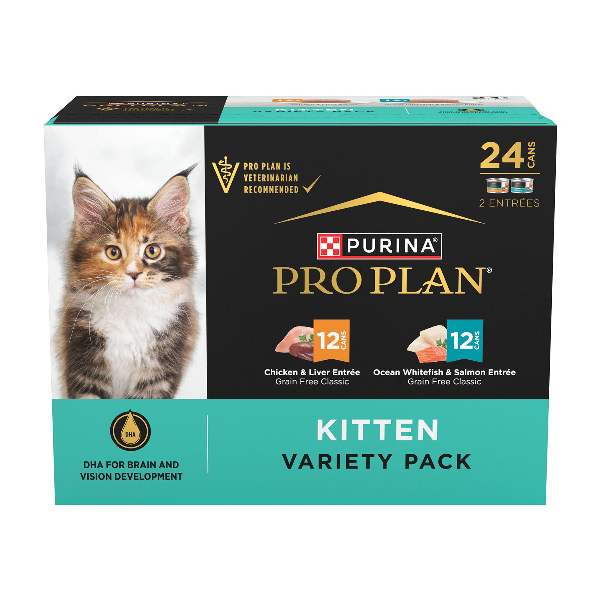 Purina Pro Plan Kitten Variety Pack - Pate, 24 CT, 72 OZ