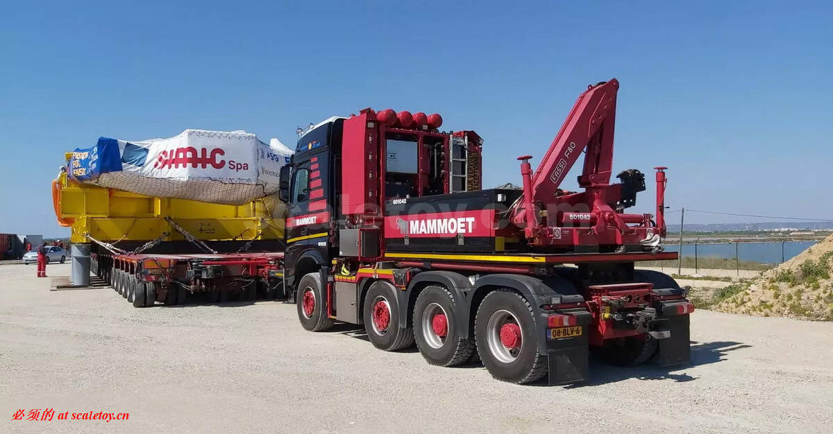 比例模型玩具天地» [IMC] 1:50 MAMMOET MB AROCS 8X4 + BALLASTBOX +