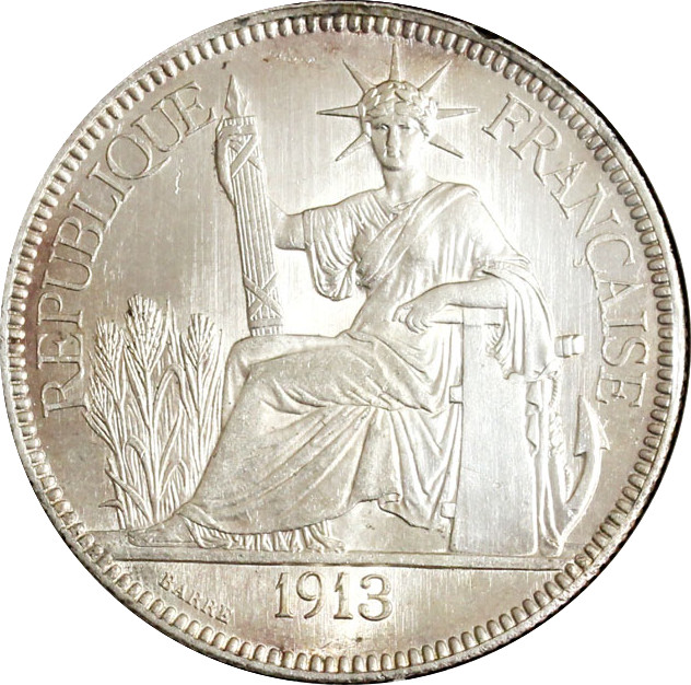 フランス領インドシナ 1900貿易銀貨 1ピアストル フランス領インドシナ