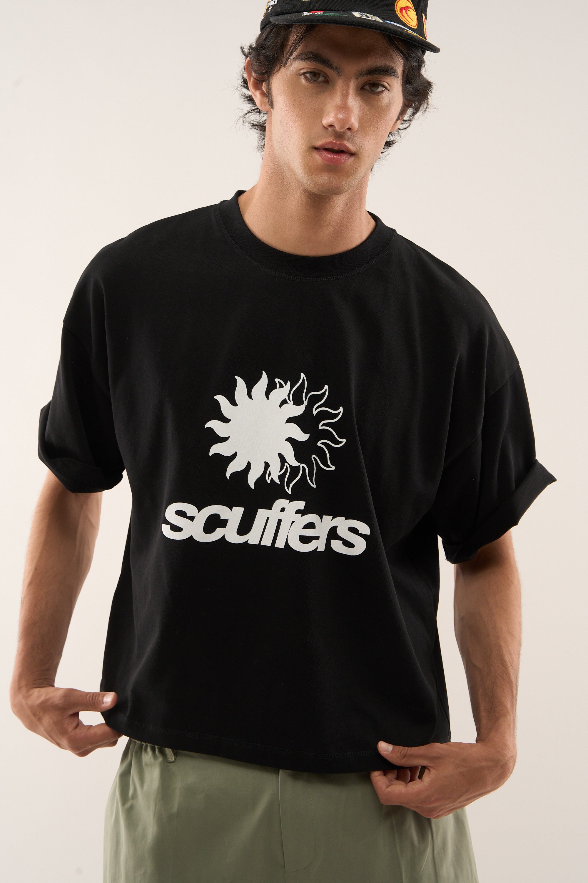 New Sun Black T-Shirt – Scuffers
