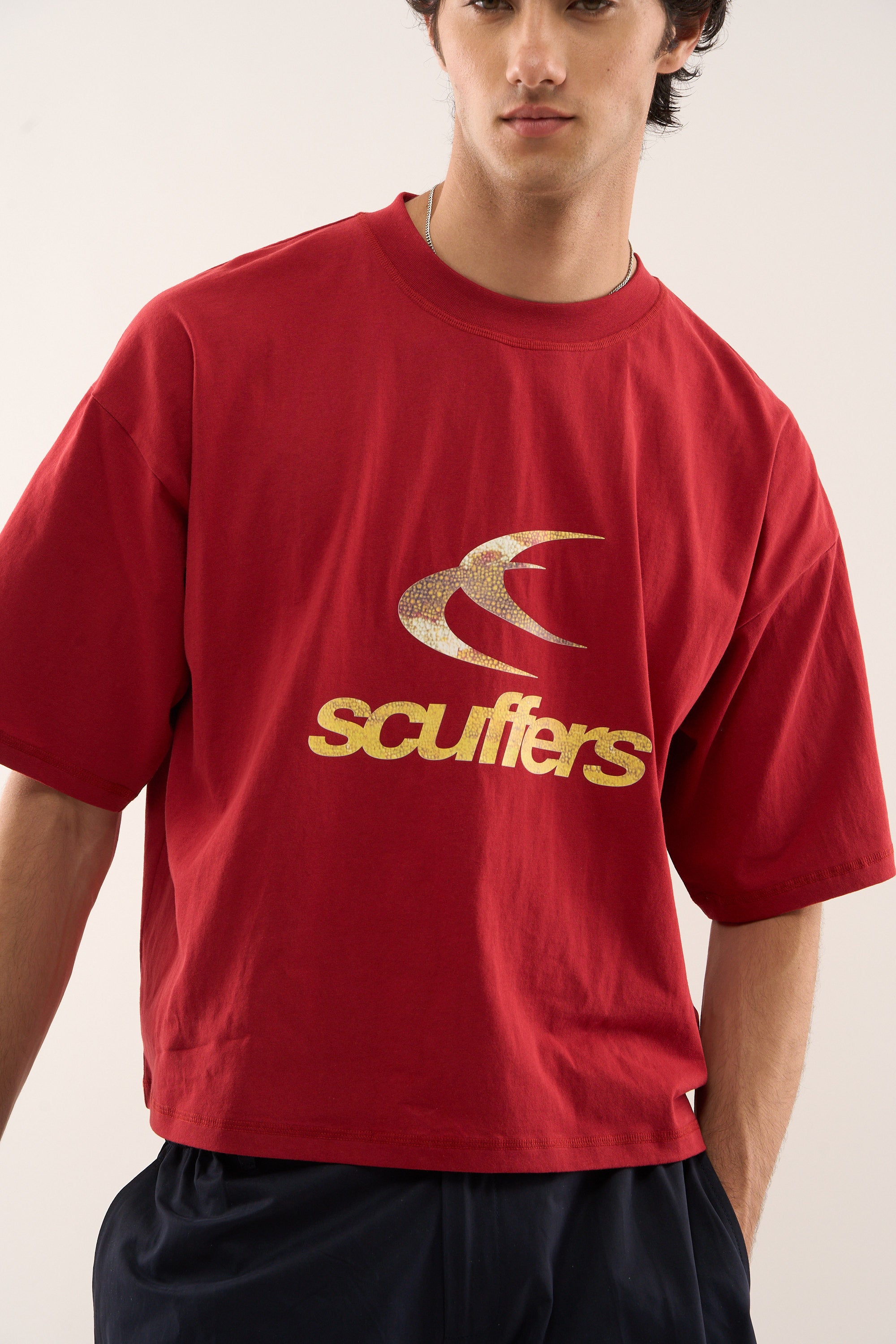 Chameleon Dark Red T-Shirt – Scuffers