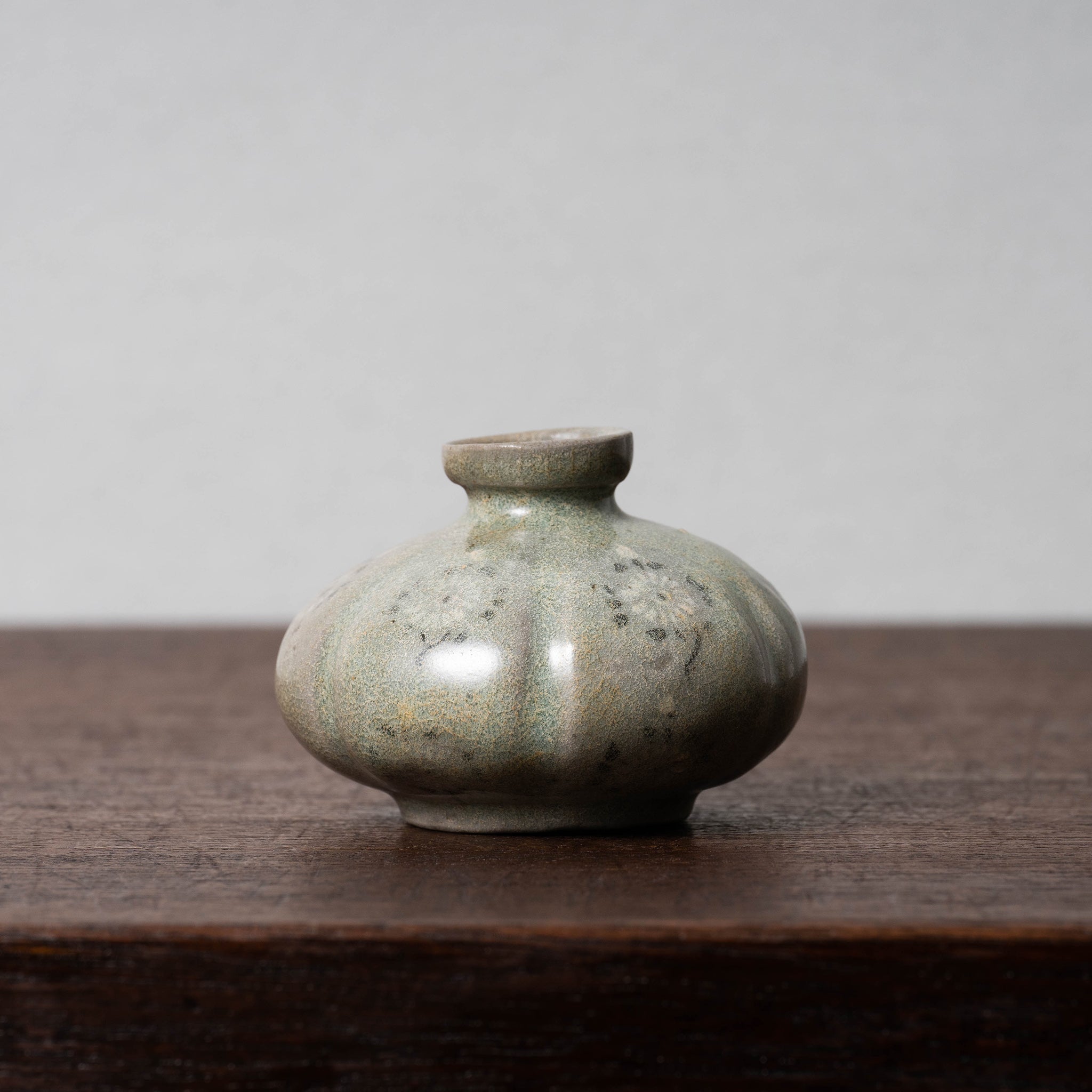 高麗青磁 小壺 油壺 韓国 朝鮮 高さ8cm R1391ダM 高麗青磁 小壺 油壺