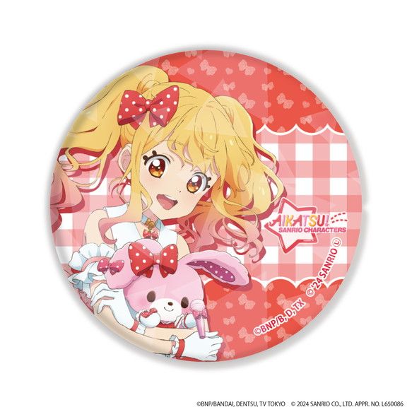 アイカツ 5thフェス グリッター缶バッジ 虹野ゆめ アイカツ 5周年