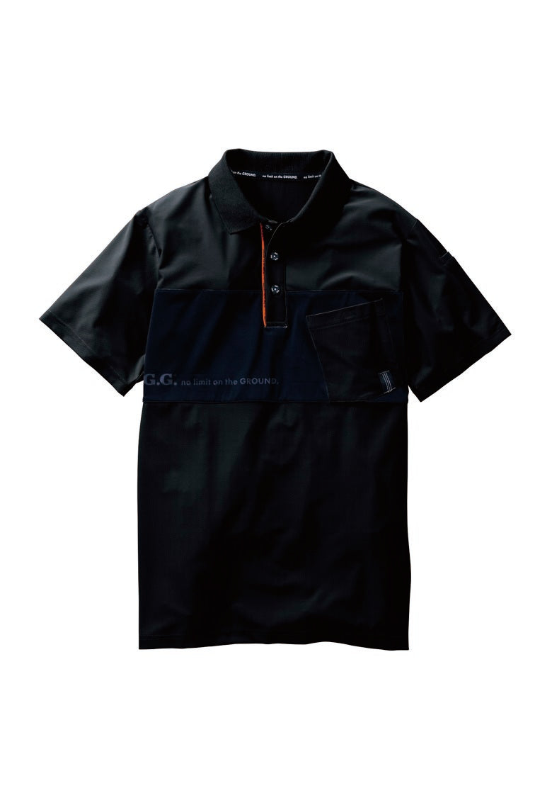 SOWA 7345-51 桑和 G.G. 高通気生地 半袖ポロシャツ 胸ポケット付き