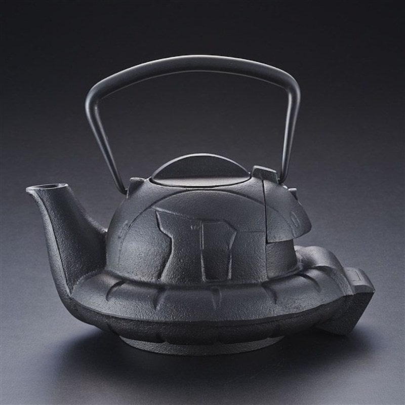 レア商品 南部鉄器 機動戦士ガンダム鉄瓶ZAKU (黒) 鉄魂ハロ アッガイ