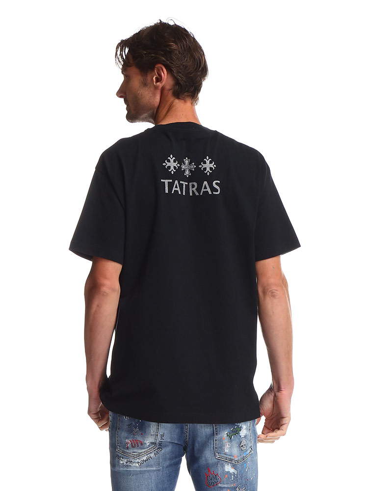 TATRAS (タトラス) バックロゴプリント ポケット付き クルーネック