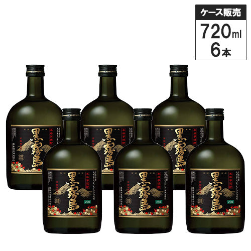 6本セット】本格 芋 焼酎 黒霧島 25% 720ml 霧島酒造 芋焼酎 宮崎県
