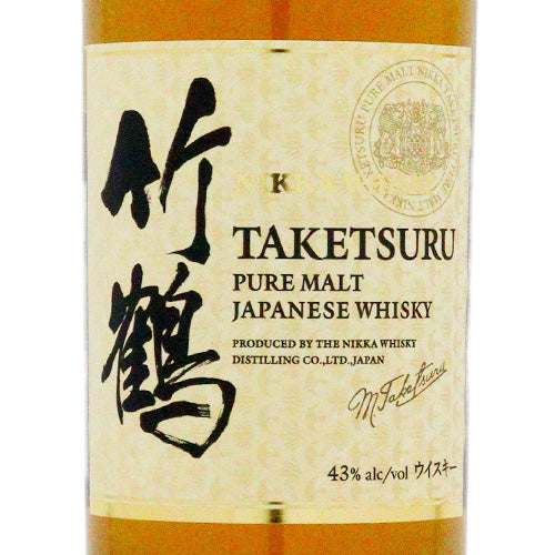 新ラベル】 ニッカ 竹鶴 ピュアモルト ホワイトラベル 43% 700ml 箱