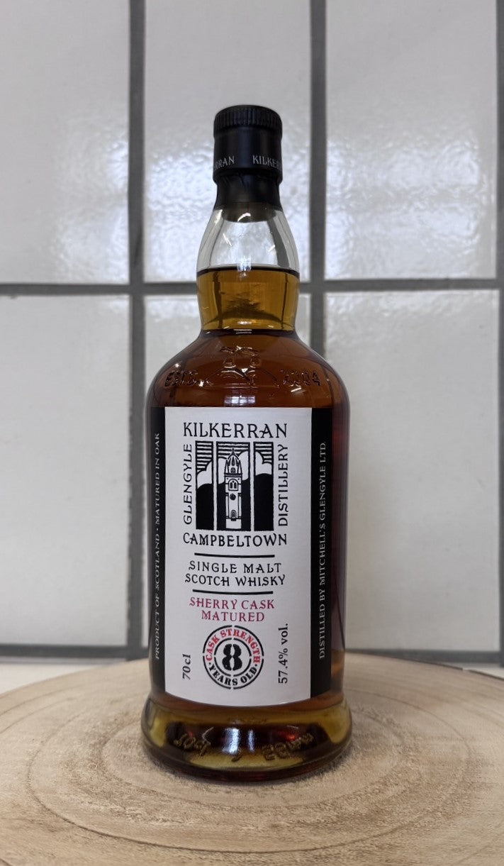 キルケラン シェリーカスク Kilkerran Sherry Cask 8年 57.4％ – 酒の