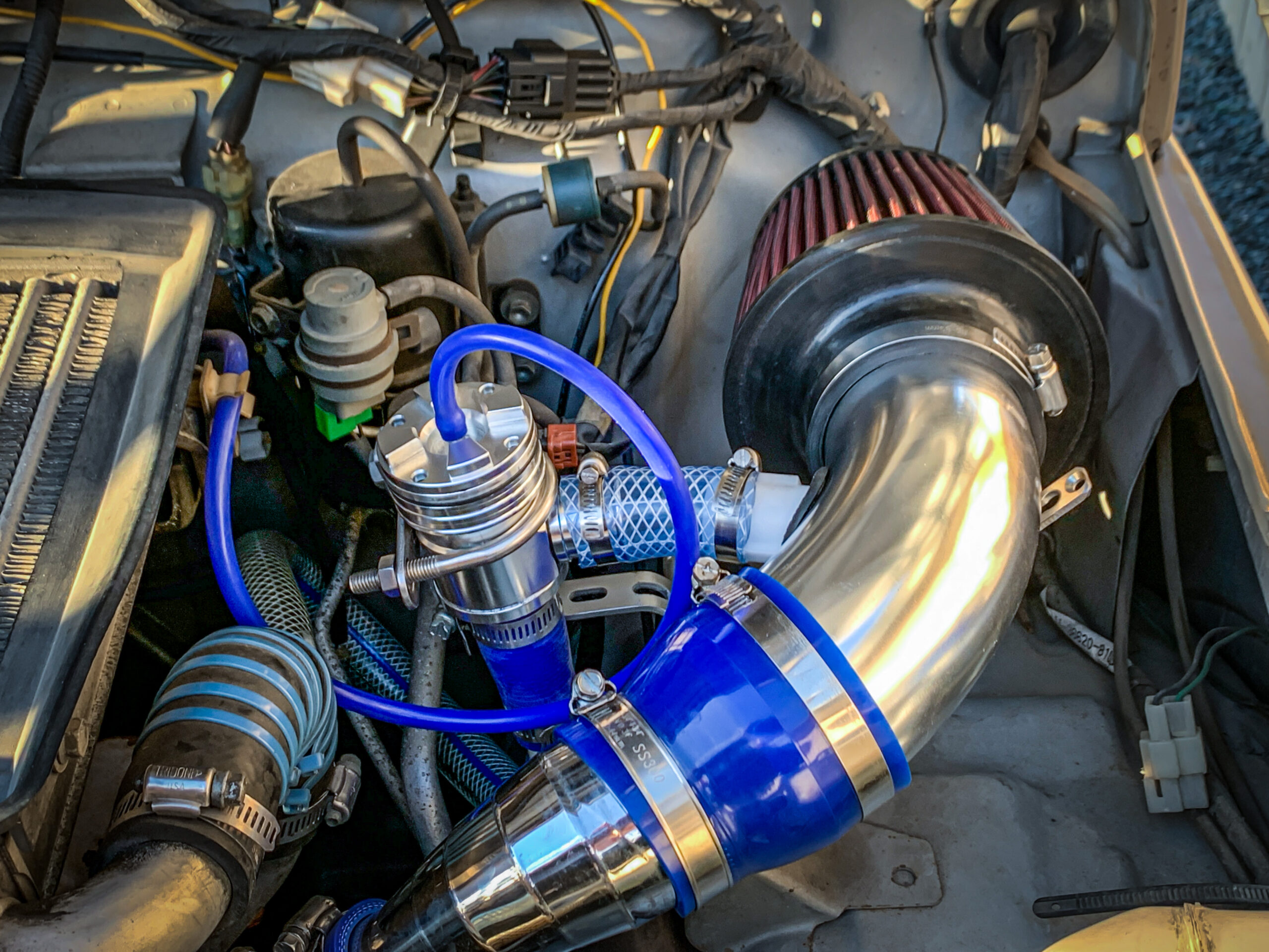 ジムニーJA22「Amazon激安ブローオフバルブ」をリターン化し車検対応へ