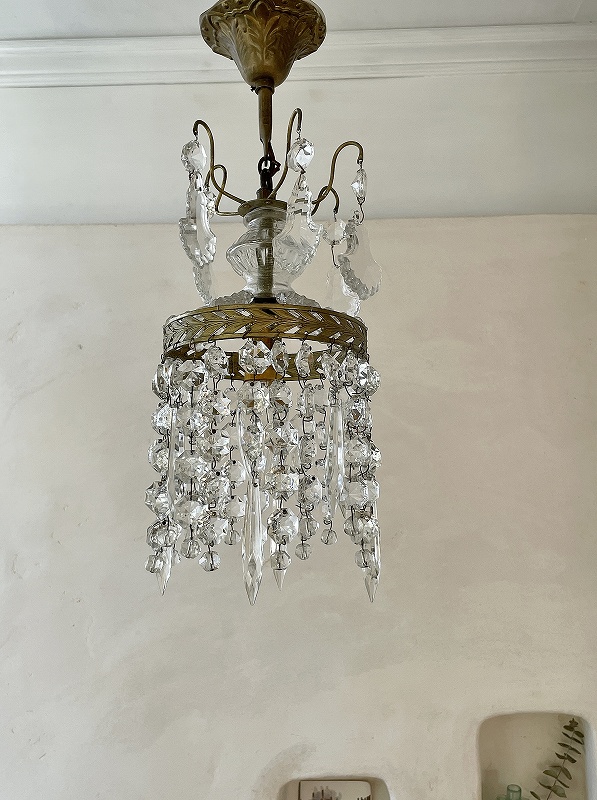 専用 ミニシャンデリア 1930年 フランス アンティーク シェード 専用