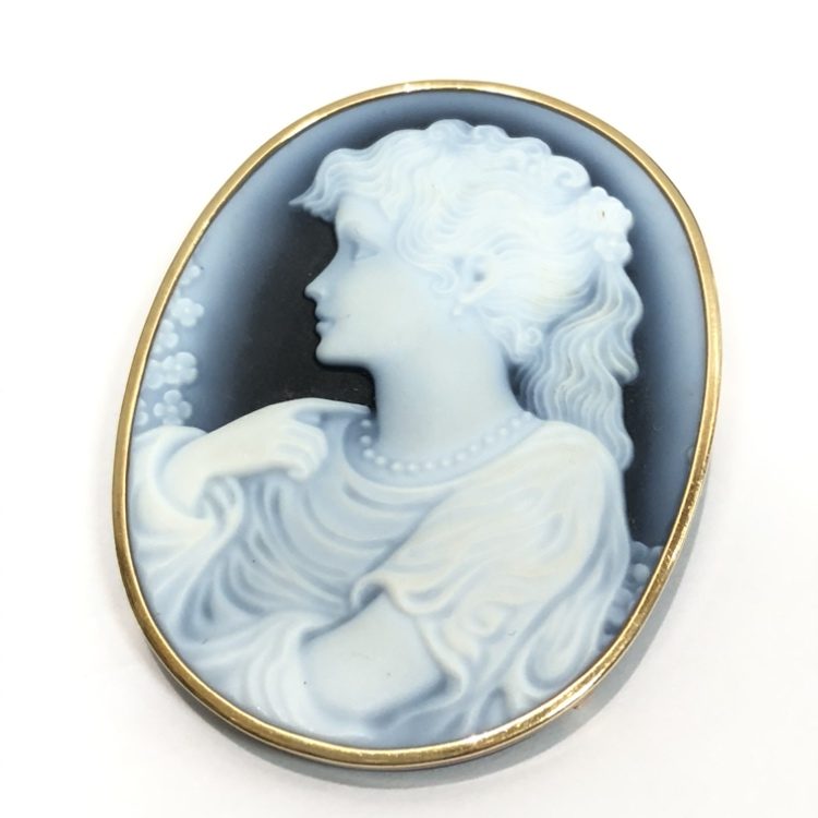 K18 18金 カメオ ブローチの買取実績 | 買取専門店さすがや