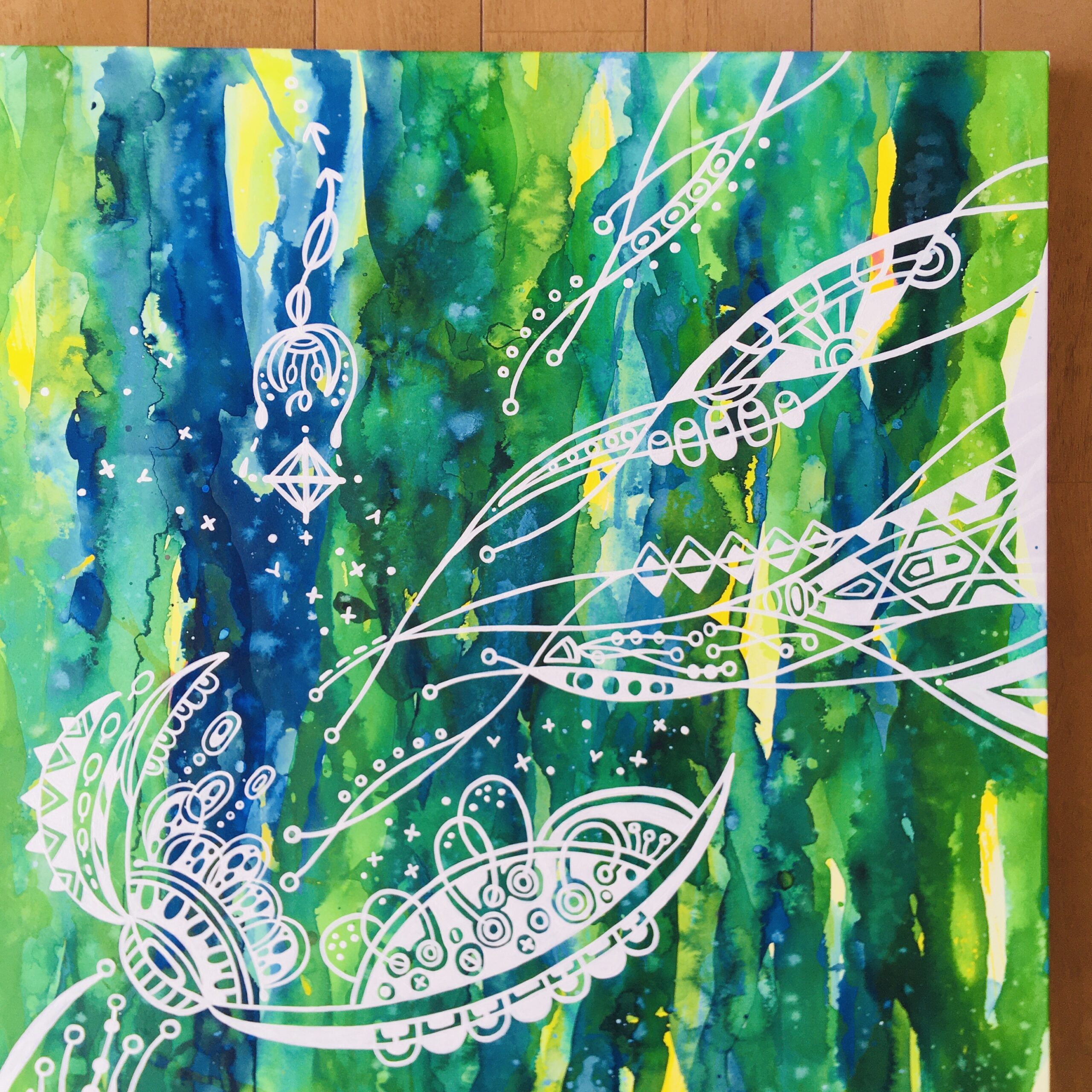 オリジナル自作絵 絵画 sawatari_doodles【Trumpet】